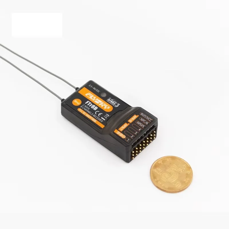 FLYSKY FTR8B/FTR12B 2.4GHz AFHDS 3 Dual Antenna PWM PPM I-bus Mini Receiver for Drone Helicopter Fixed Wing Glider Vehicle