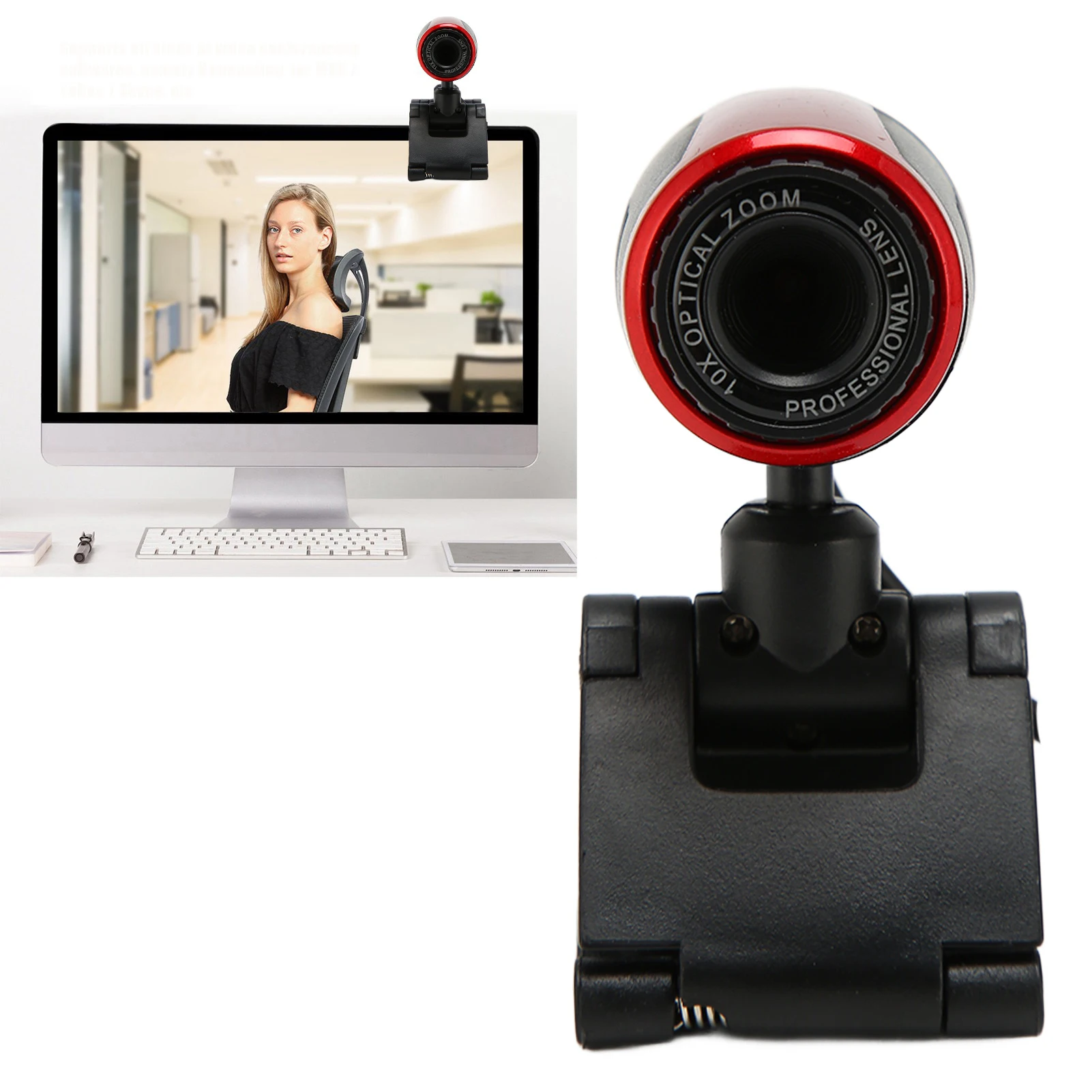 Desktop Camera Web Camera USB2.0 with MIC HD Webcam Web Camera Cam 360 Degree for Computer PC Laptop for Skype / MSN USB Camera