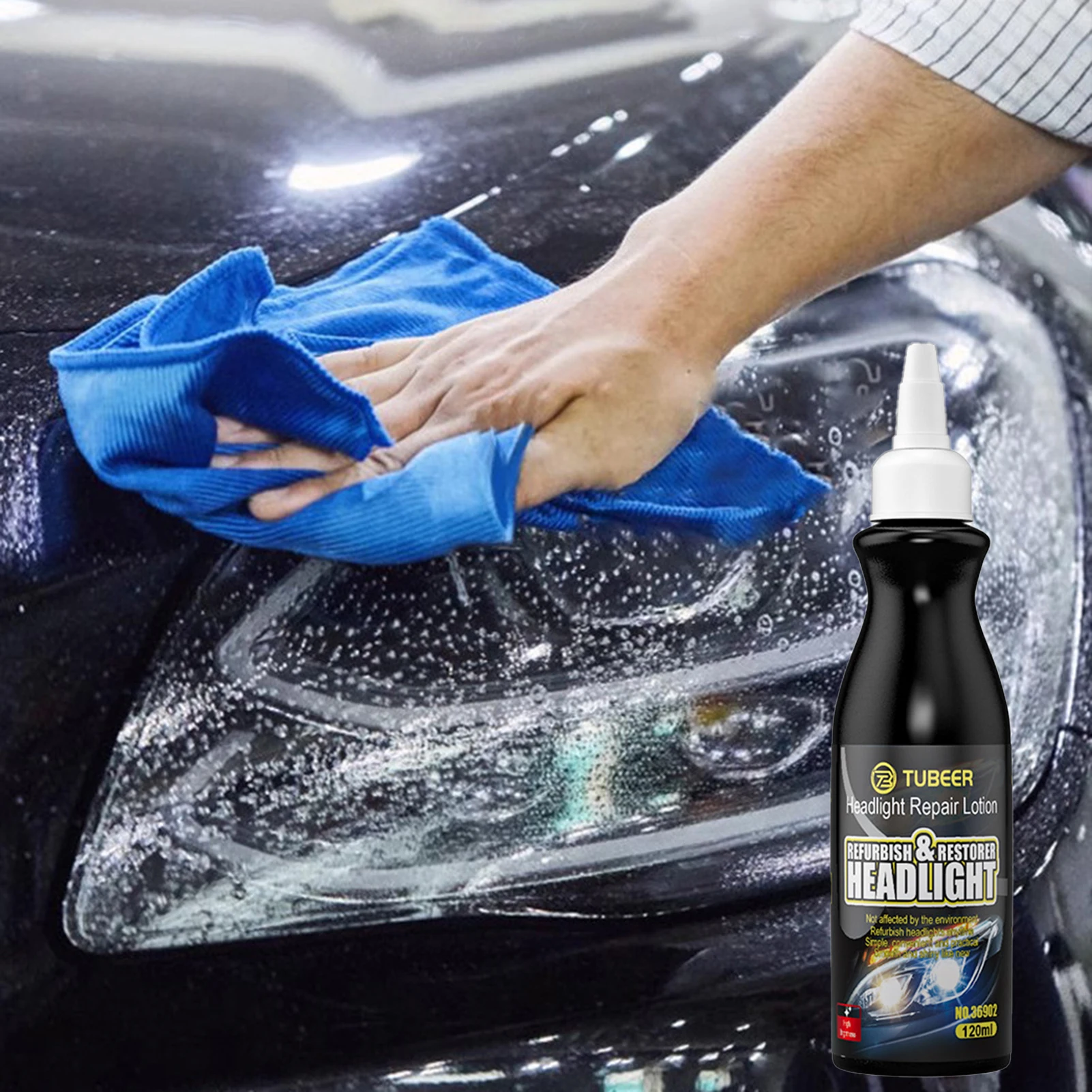 Car Headlight Repair Polish Instant Repair Agent Easy Operation Tools for Clean Polishing & Glass Coating