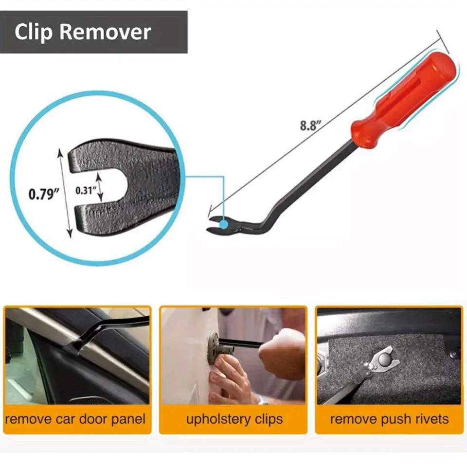 Car Interior Removal Tool Kit, No Scratch Pry Tool Kit Auto Door Clip Panel Trim Removal Tools Kits