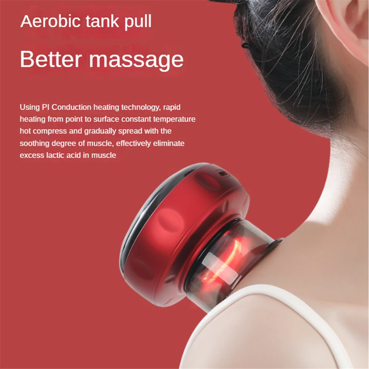 Интеллектуальный инструмент для массажа дыхания, Электрический массажер для соскабливания кожи, беспроводная горелка для похудения, умный массаж