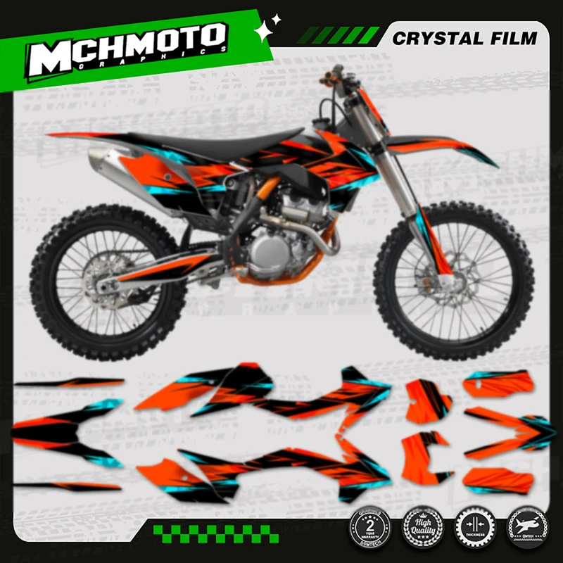 MCHMFG Full Graphics Decal Stickers For KTM SX SXF 2013 2014 2015 EXC EXC-F 125 250 300 350 450 2014 2015 2016 -009