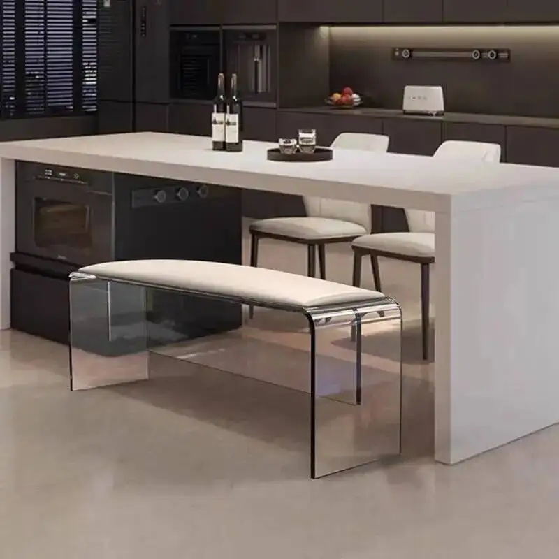 الشمال العثماني غير مرئية غرفة نوم الاكريليك موبليس مقعد الطعام مقعد واضح العائمة تخزين الأحذية البراز البراز مقعد تخزين