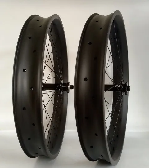 STLF26inch الكربون دراجة الحافات 32 ثقوب الدهون عجلات الكربون الثلوج دراجة عجلة الفاصلة عجلات الدراجة خفيفة الوزن أطراف الكربون #3