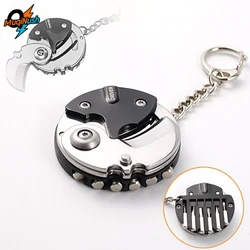 MuqiNush 1Pc Multi Functional Outdoor Screwdriver Repair Tool Mini Folding Portable Removable Knife Keychain Unpacking Package