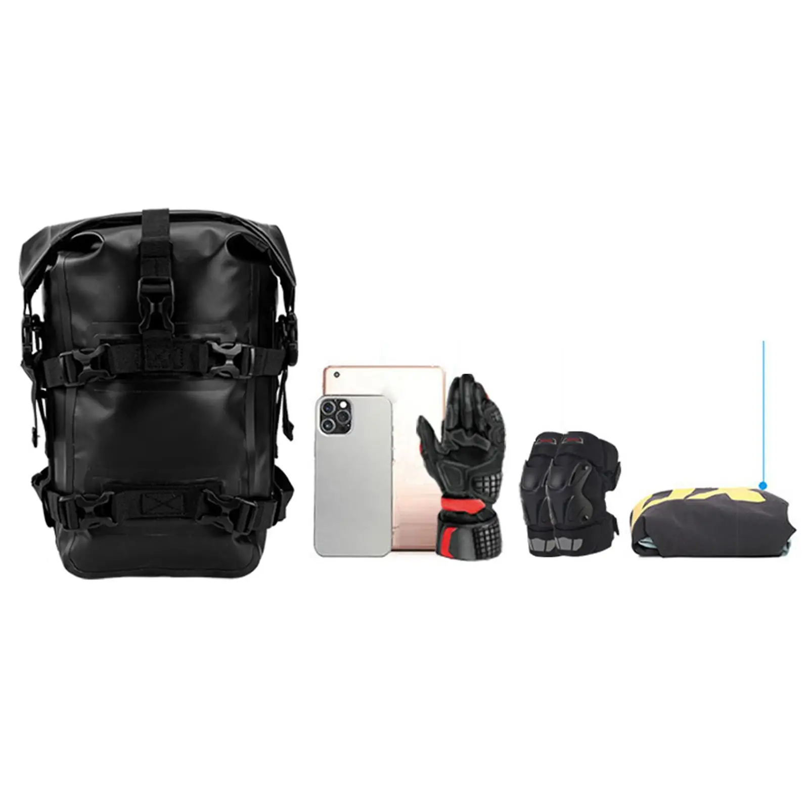 

PVC Non Slip Motorcycle Crash Bar Bags Wear Resistant Tool Storage Case for Water Motorcycle Outdoor Travel