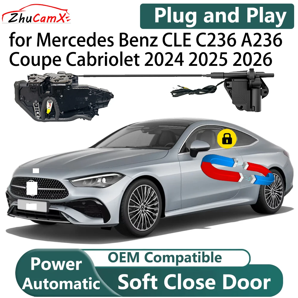 

for Mercedes Benz CLE C236 A236 Coupe Cabriolet 2024-2026 Automatic Electric Soft Close Door Power Door Comfort Closing System