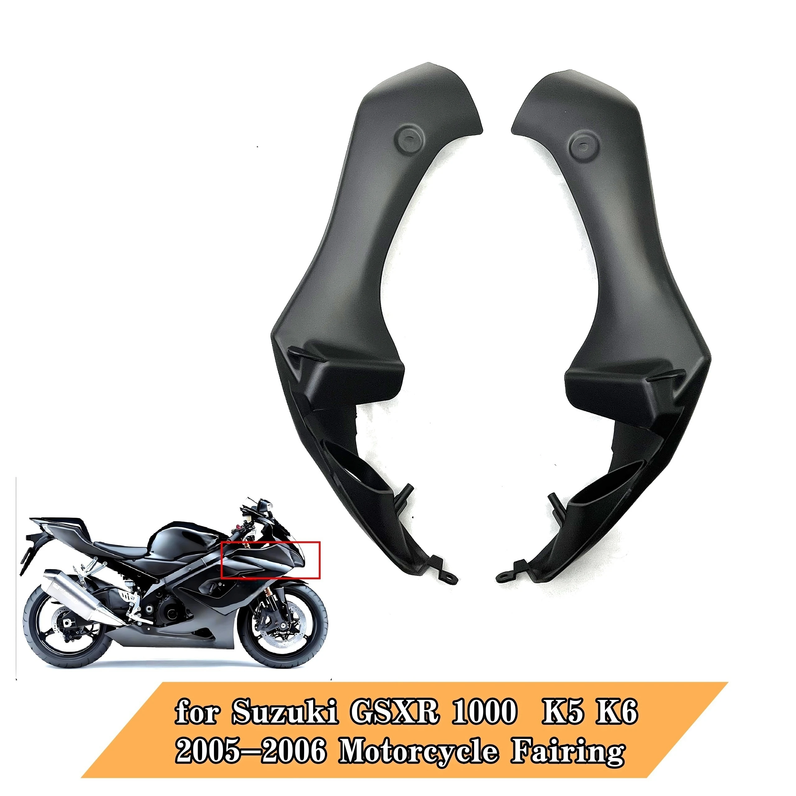 

Front Nose Intake Damper Shell Cowl Plastic Parts for Suzuki GSXR 1000 (2005 2006) K5 K6 Motorcycle