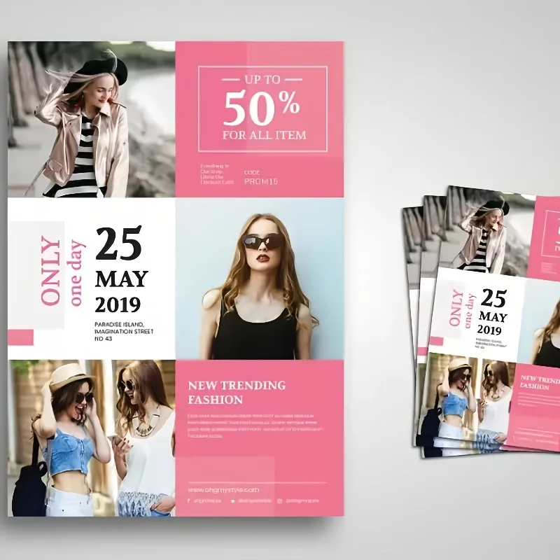 

500pcs A5 Flyers Custom Leaflets For Business Advertising Flyer For Party Event Promotion Marketing Print Service