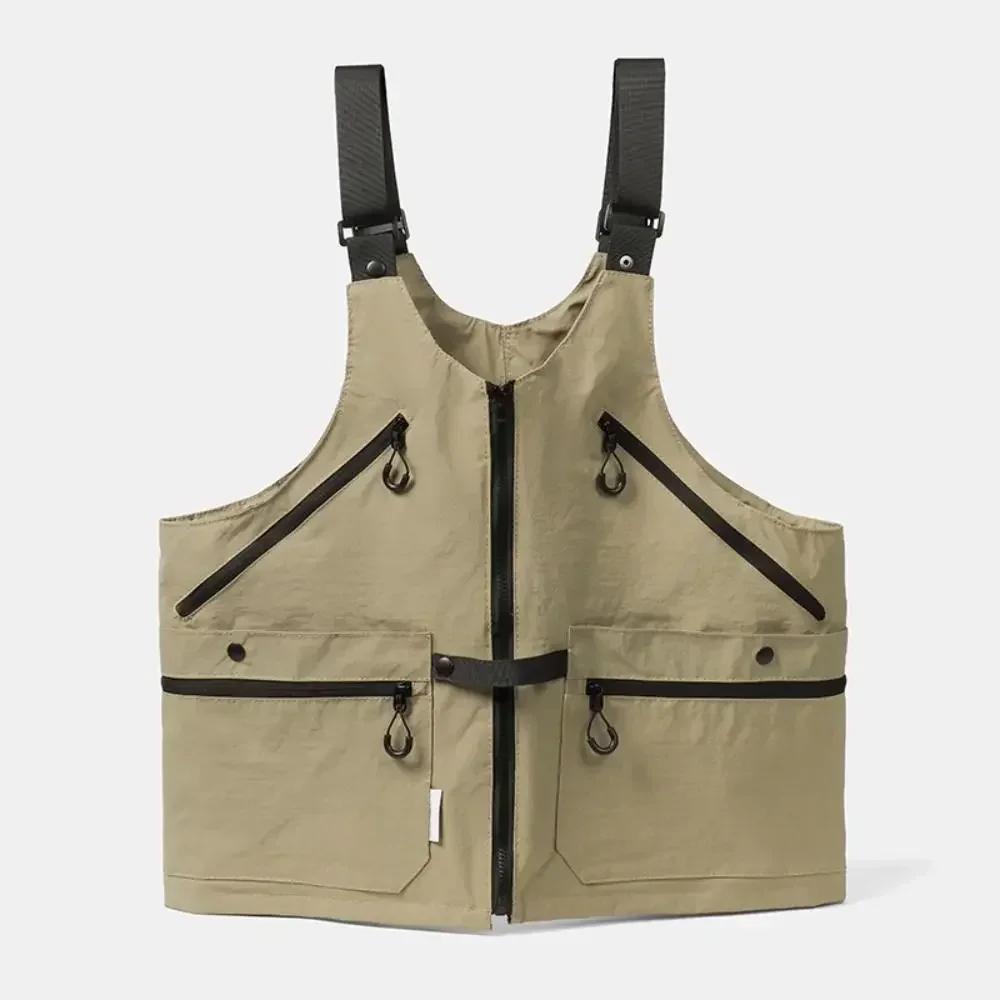 Nylon-Wickeltasche, wasserdichte, tragbare Westentasche im Casual-Stil, mit mehreren Taschen, Utility-Westentasche – Detail 10