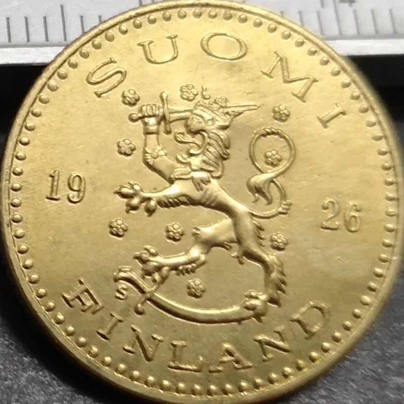 1926 فنلندا 200 مارك فنلندي الذهب نسخة عملة نادرة