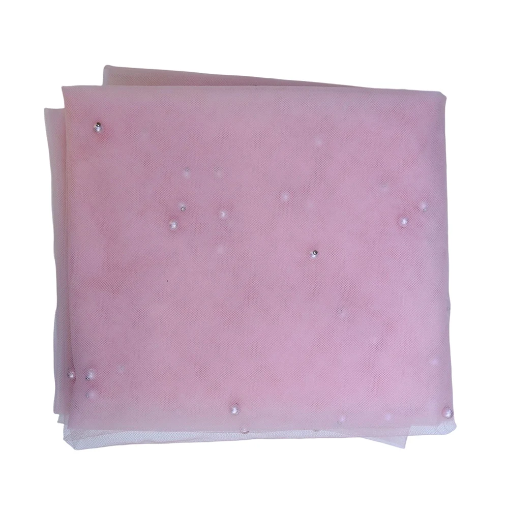 Elegant Pearl Gauze Tablecloth 300 cm for Wedding Tables Outdoor Celebrations Birthday Parties and Holiday Table Use