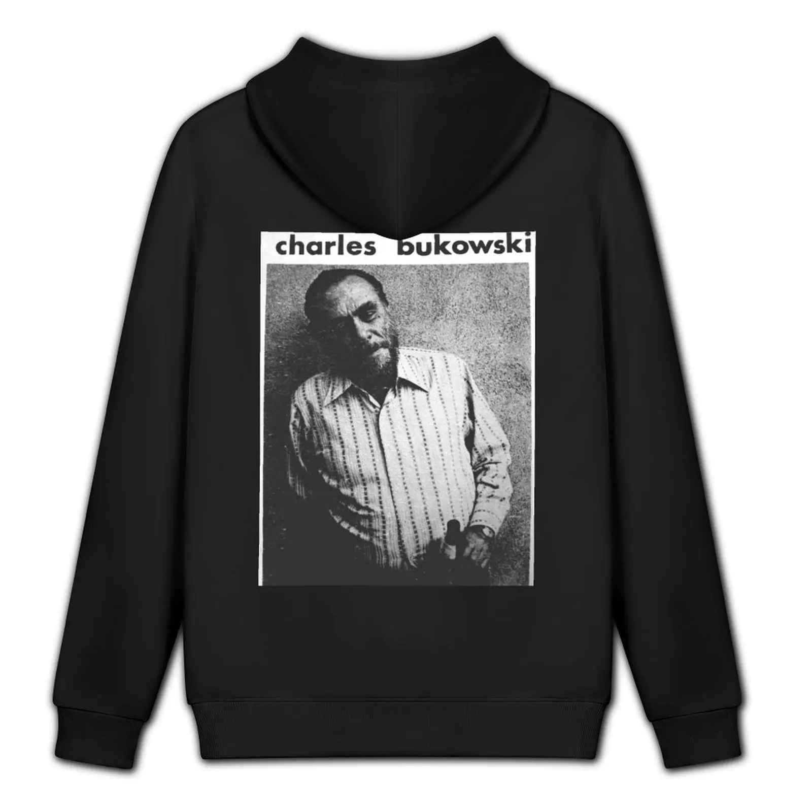 بلوزة بقلنسوة لدراسة الصور من مكتبة تشارلز بوكوفسكي، ملابس رجالي مصممة، ملابس أنيمي، سترة شتوية للرجال، سترة بقلنسوة كبيرة الحجم #5