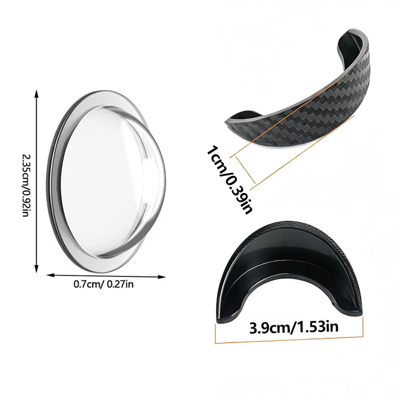 Universal Adhesive Backup Camera Rain Shield Waterproof Anti-Fouling Lens Protective Cover for Clear Driving view 2