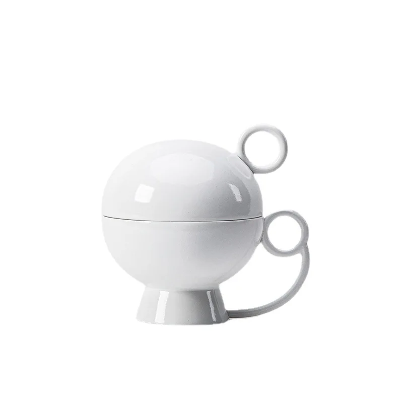 

Resin, tea set, white resin juice bucket cup household goods, model room cabinet