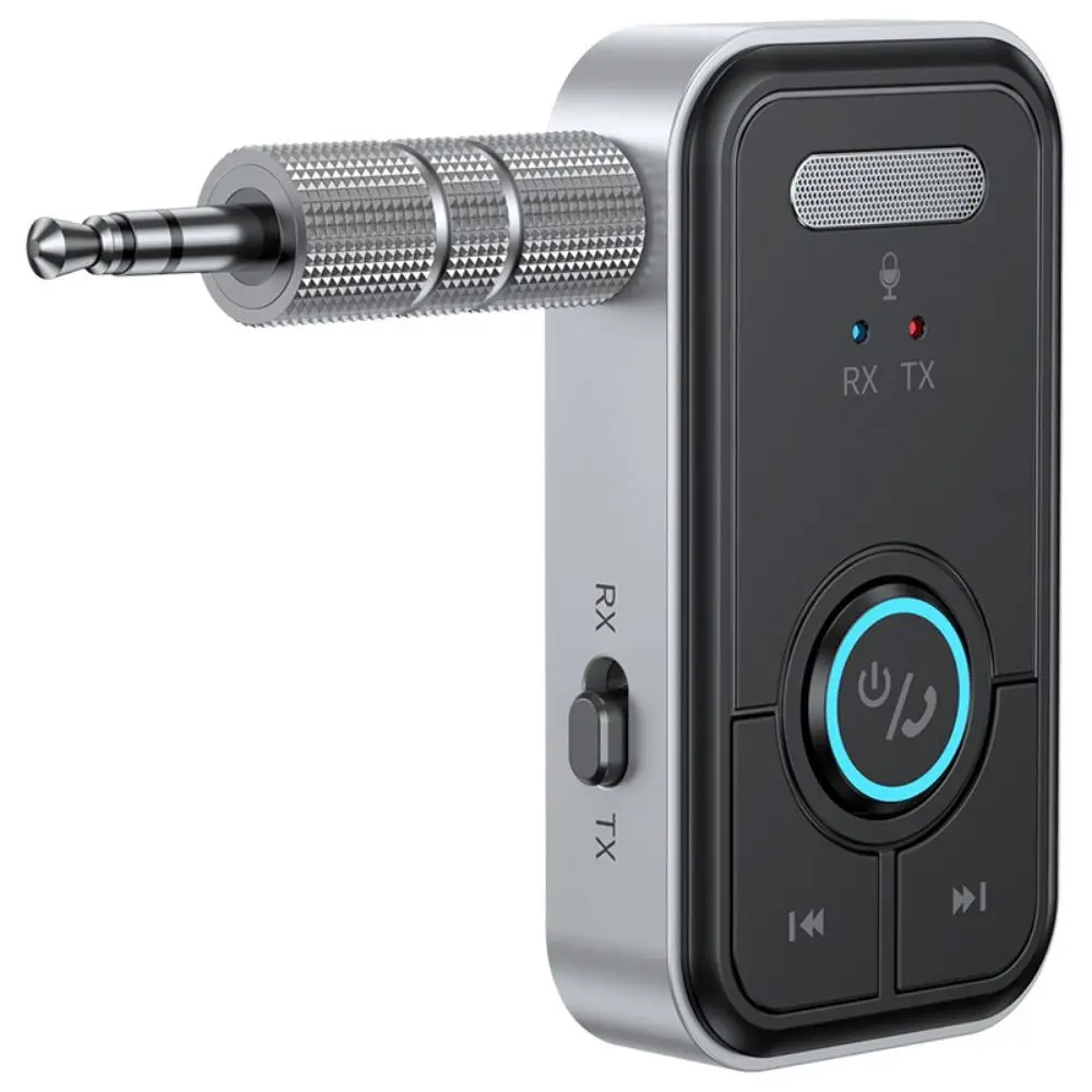 2 in 1 Bluetooth 5.3 レシーバー トランスミッター ミニ 3.5mm AUX Bluetooth ワイヤレス アダプター ジャック LED インジケーター