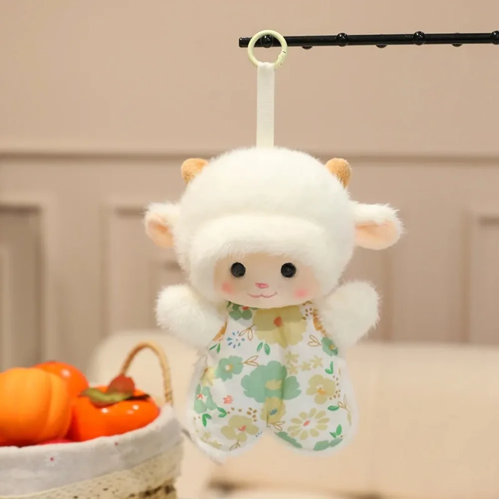 Peluche a Forma di Animali Cartoon, Morbido e Soffice, Giocattolo Antistress Imbottito, Lontra e Agnello