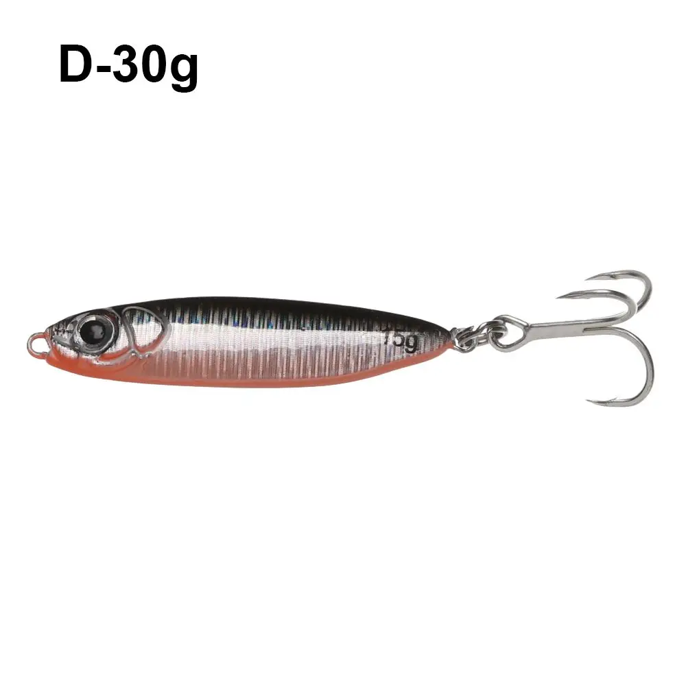 Minnow Colorful Bass Hook Spinning Baits Metal Fishing Lures Lead Casting Jig Bait