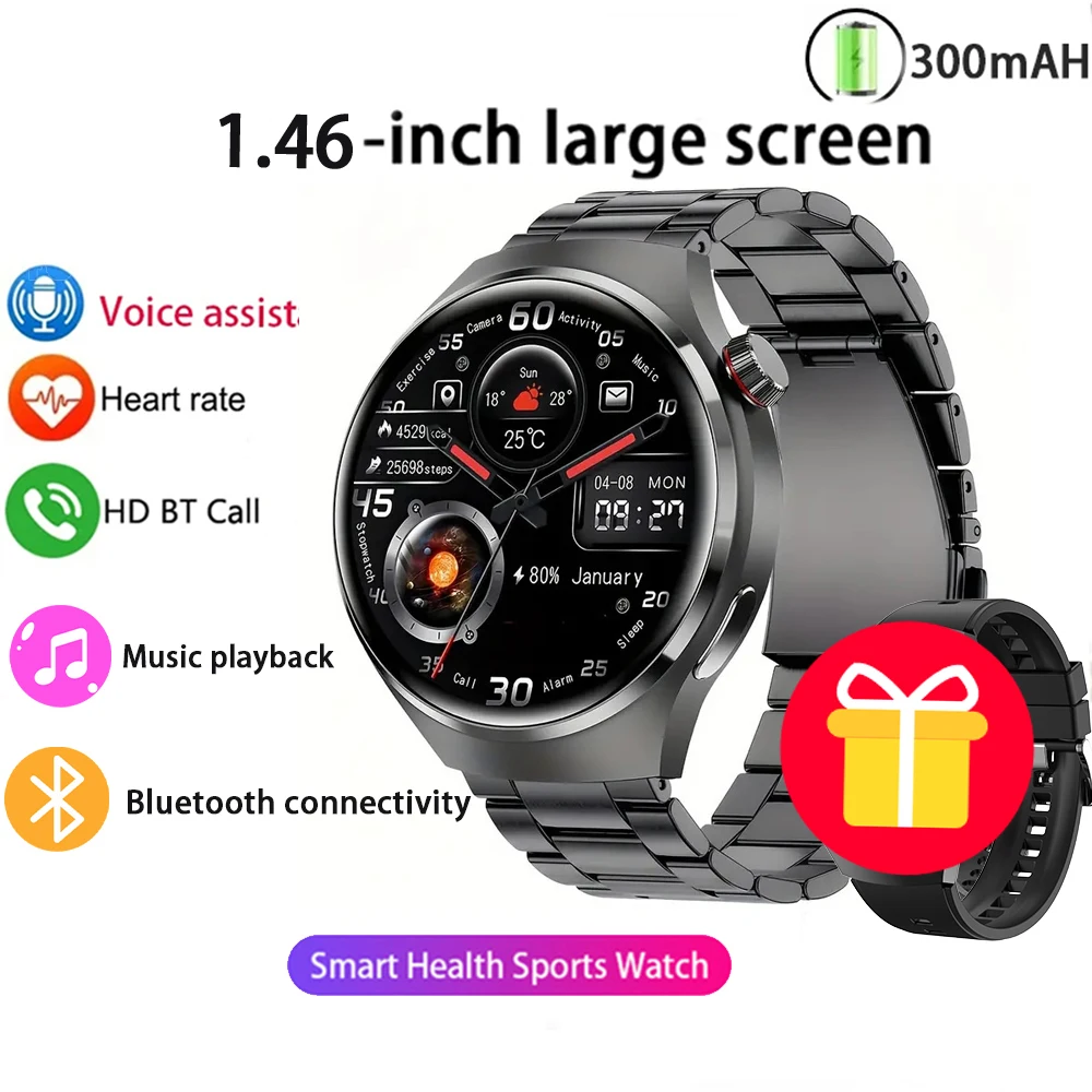 2025 New Men Smart Watch NFC Watch S10 Pro GPS 360*360 HD Screen AMOLED Heart rate BT Call Health Monitoring Women Smartwatches