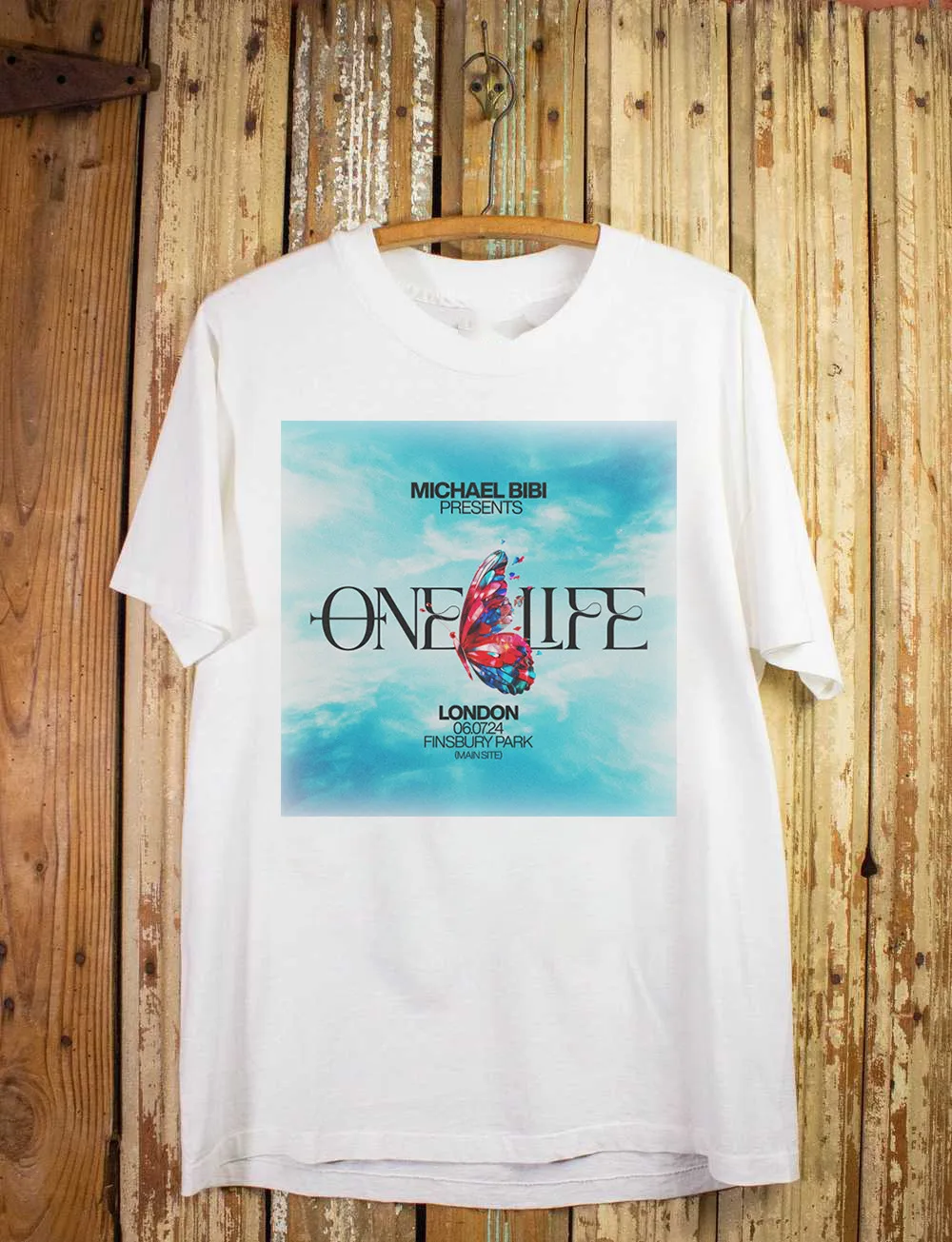 Майкл Биби самая большая электронная выставка когда-либо One Life футболка все размеры Длинные или короткие рукава