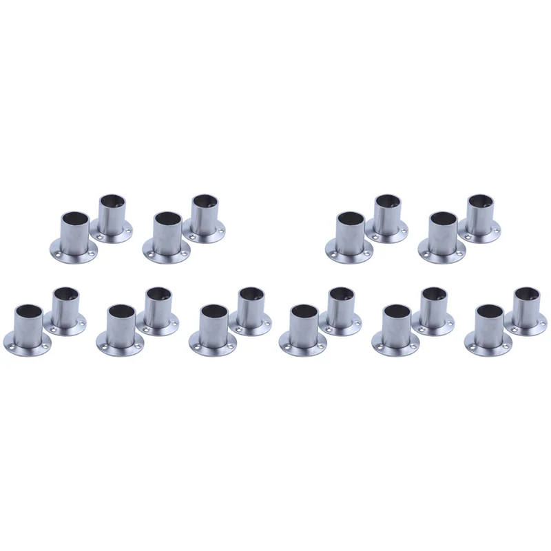 A36T-garderobe 25 mm buis roestvrijstalen railstangeindsteunbeugel 20 stuks