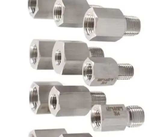 M4 M5 M6 M8 Vrouwelijke naar Mannelijke M4-M20 1/8 1/4 BSP Zeskant Mannelijke Reducerende Bus 304 RVS Adapter Fitting Hoge Drukmeter