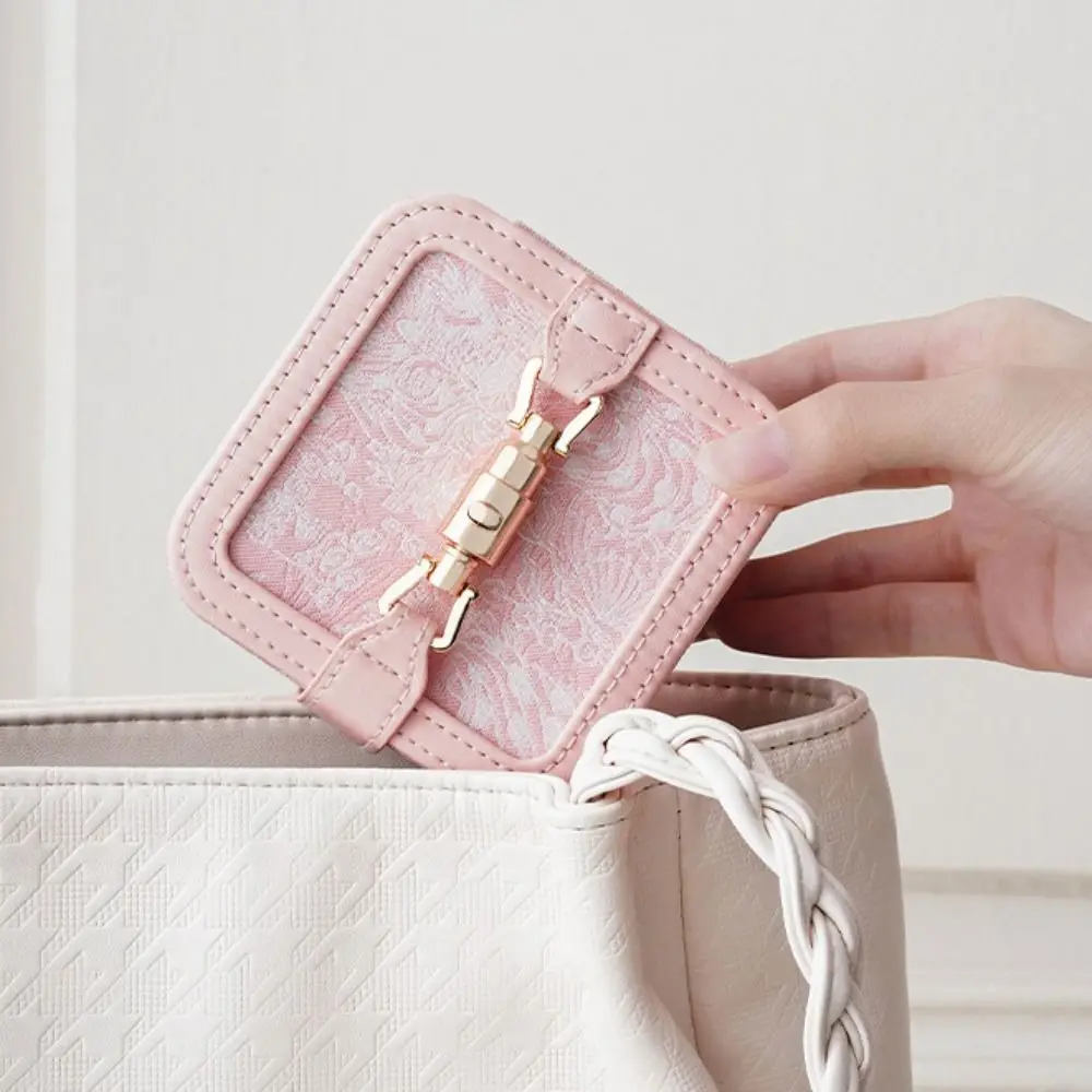 

Embroidery Jewelry Packing Box Flower Necklace Earrings Jewelry Storage Case Rings Bracelet Organizer Jewelry Display Box