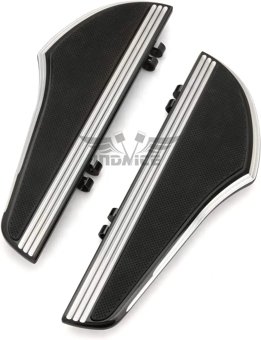 Motorcycle accessory part Foot board Kit for harley street glide road glide Black driver floorboards  2000-up peg