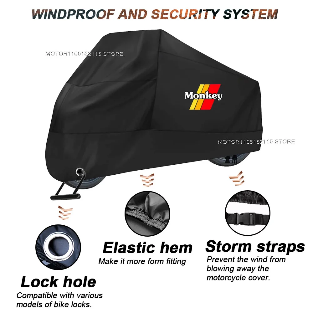 For Honda Monkey 125 Monkey125 Motorcycle Cover Outdoor Rain Dustproof Snow UV Protector Covers