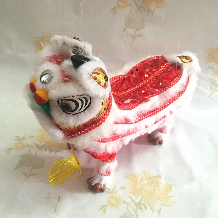 Line Lion Dance Lion Foshan Pull Line Puppet Wake Lion Ornaments Children\'s New Year Spring Festival Gift Toy Building Blocks