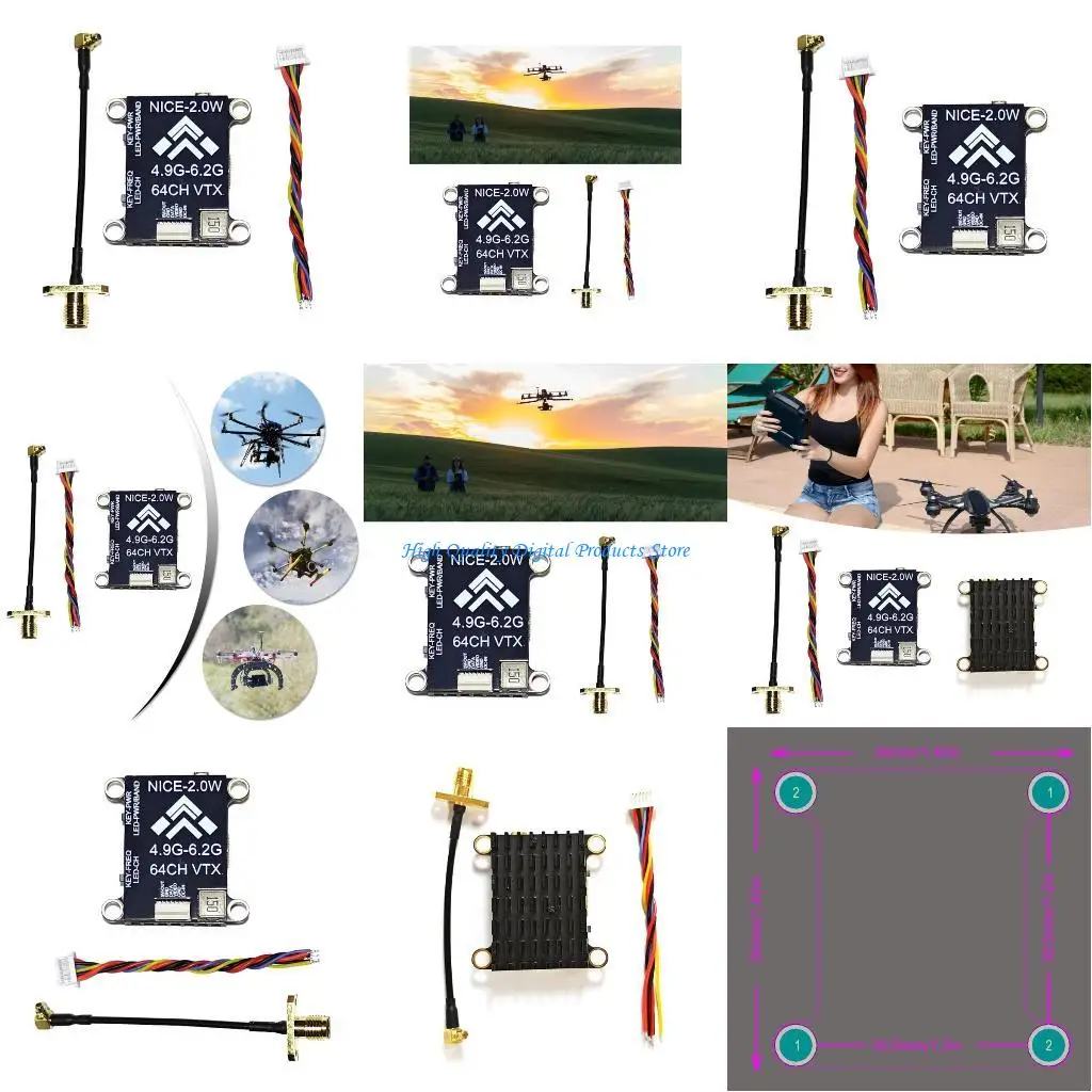 

U2JE Video Link Transmitter 5.8GHz 2W Power with Integrat Circuit Reliability