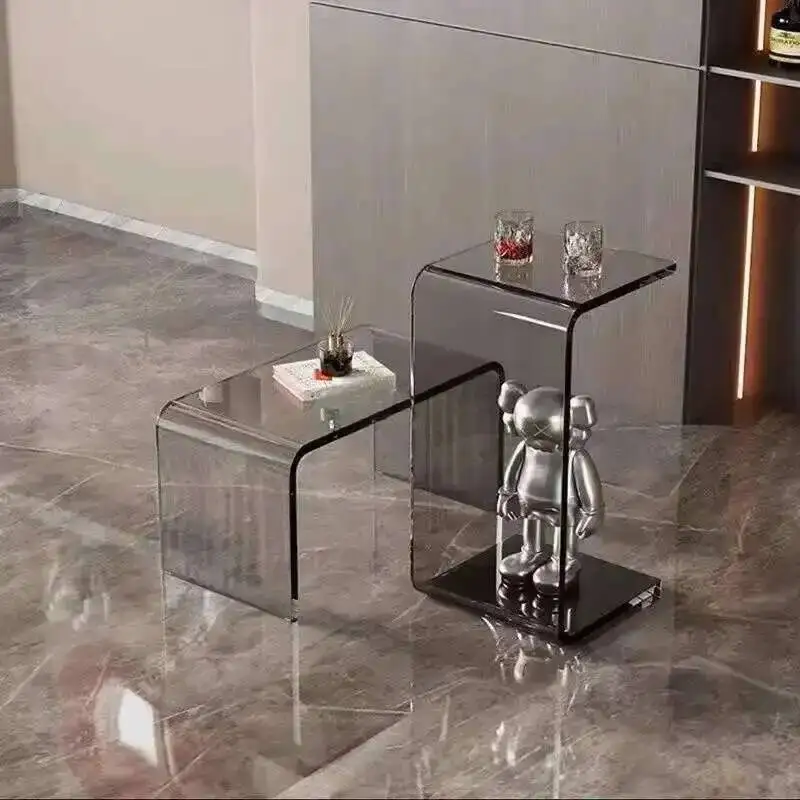 

Transparent Acrylic Coffee Table Minimalist Sofa Side Table Living Room Side Table Simple Living Room Bay Window Coffee Tabless