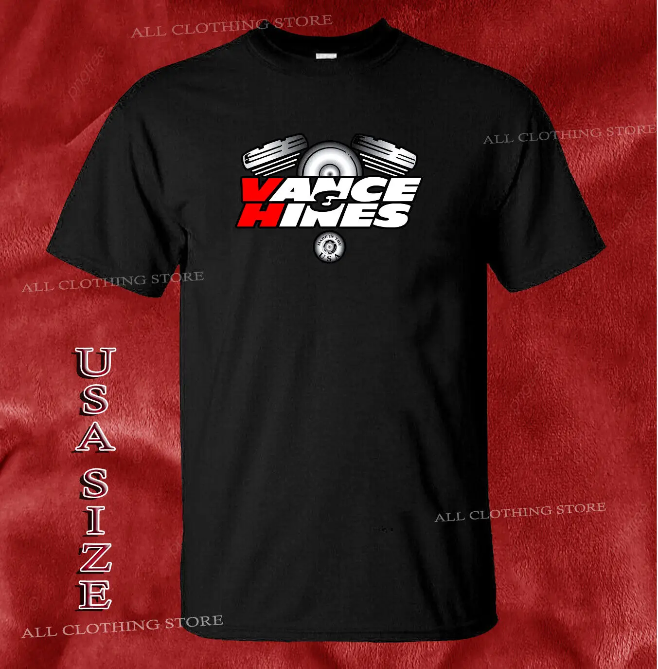 Новая футболка Vance Hines Peformance с логотипом гонок американский размер длинный или короткий рукав