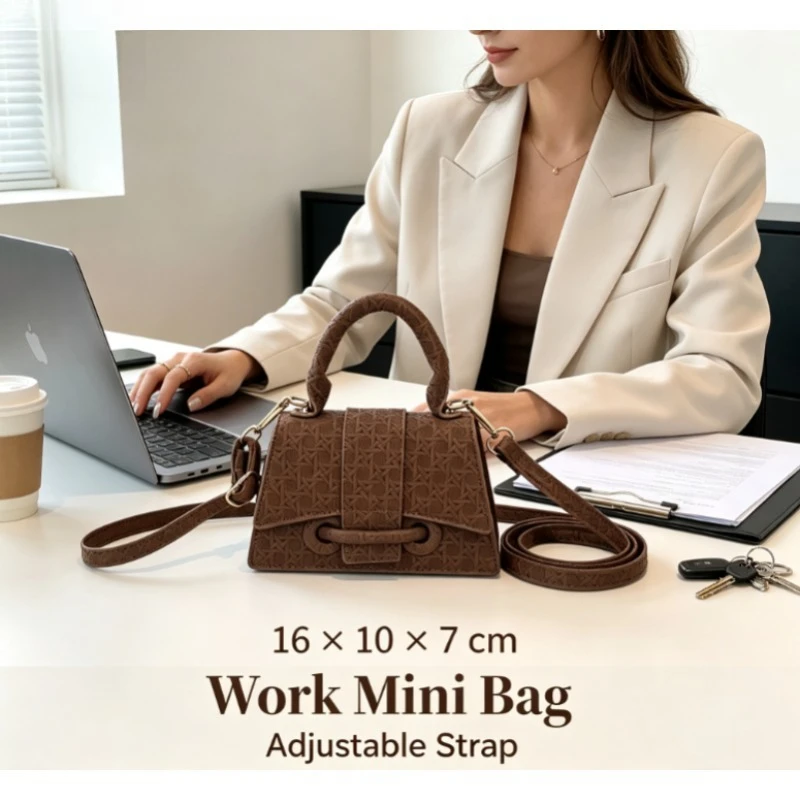 2026 Neu eingetroffene Damen-Mini-Handtasche im koreanischen Nischenstil, vielseitige Umhängetasche für den Alltag, kleine Damen-Geldbörse – Detail 6