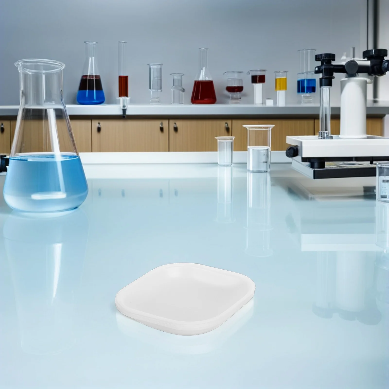 

30Pcs Plastic Weighing Dishes 7 100 330Ml Smooth Flat Bottom Stackable Lab Mixing Trays for Powder Liquid Solid Measurement