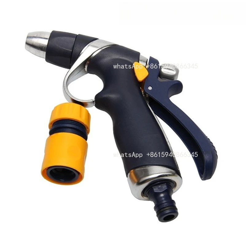 Water spray gun, zinc alloy water gun (with standard water pipe connector) watering tool RC-2071