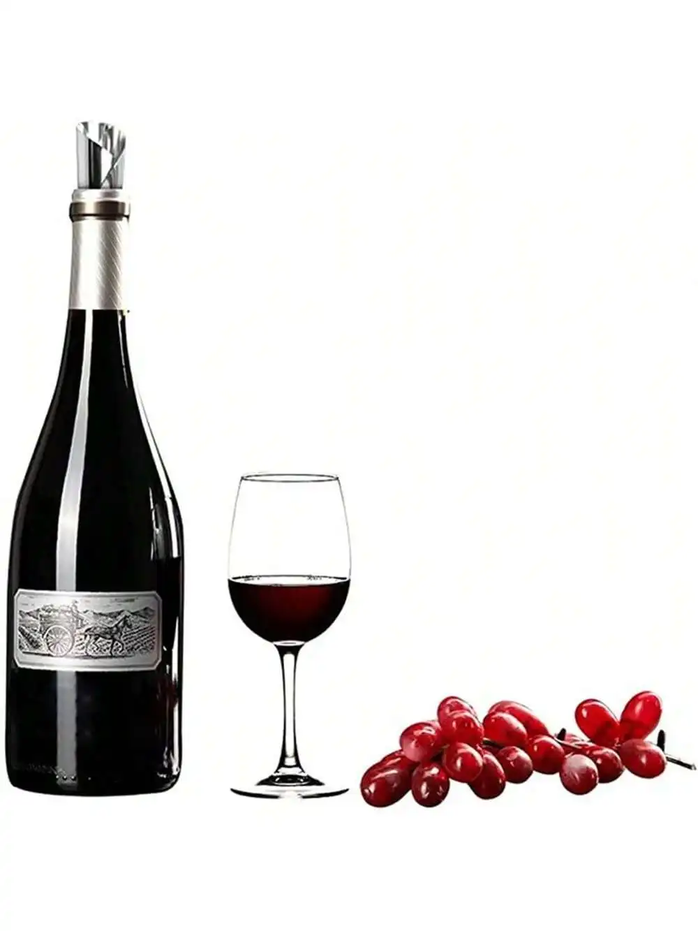 Weinausgießscheibe, Scheibe, Partyzubehör, Drop Stop, Ausgießer, Karten, 7,6 cm, flexibel, zusammenklappbar, Barzubehör – Detail 5