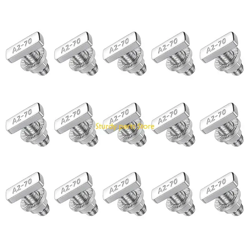 

97QC 15-дюймовый комплект Т-образных болтов с фланцами, гайками, термостойкими крепежными деталями для установки оборудования