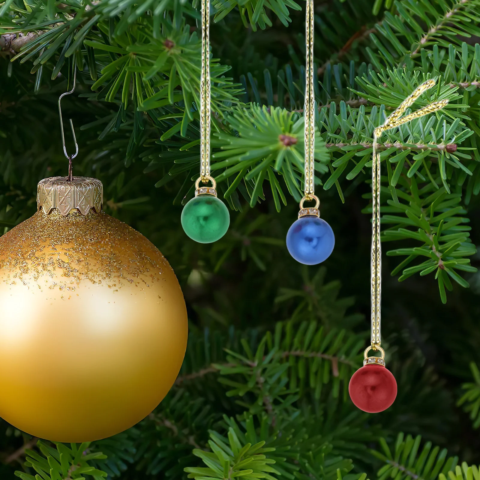 

250pcs Mini Round Pendant Balls Multicolour Imitation Pearl Christmas Hanging Decor Diy Craft Party Festival Xmas Tree Baubles