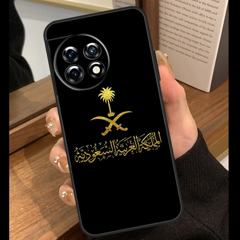 المملكة العربية السعودية حافظة علم لهاتف OnePlus 15 13R 13 13T 12R 12 11 10 10R 10T Nord CE 4 3 2 Lite N20 N30 Nord 5 Funda #4