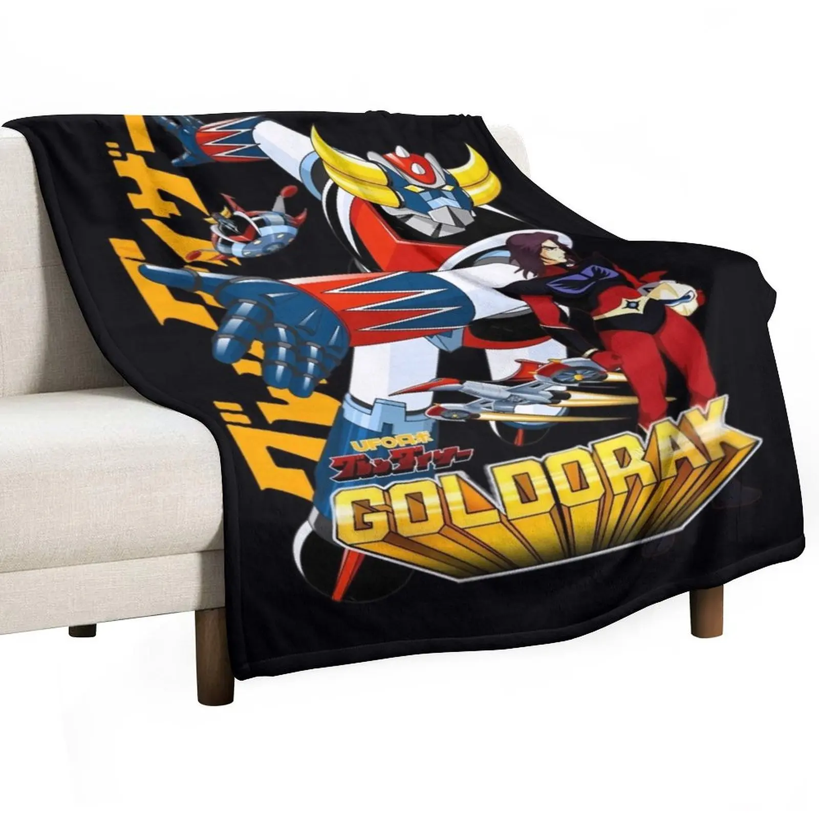 

Grendiser aka GOLDORAK + Dukefleed \t Throw Blanket Hair Personalized Gift Hairy Bed covers Blankets