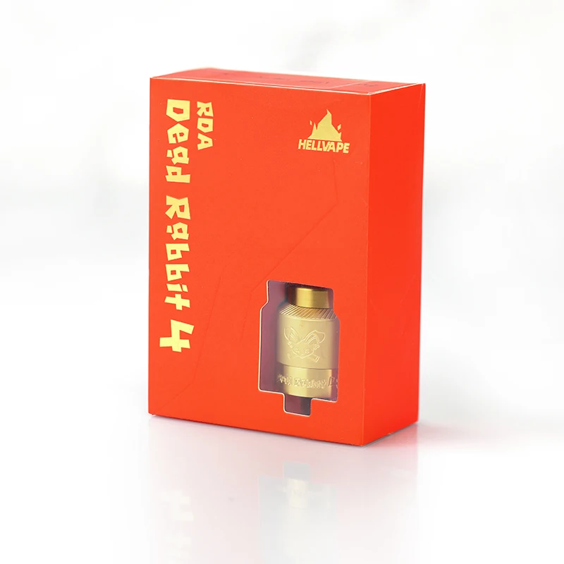 الأصلي Hellvape الميت الأرنب 4 RDA رذاذ السجائر الإلكترونية لفائف واحدة/مزدوجة 0.37Ω Ni80 كلابتون 810/510 بالتنقيط تلميح Vape خزان