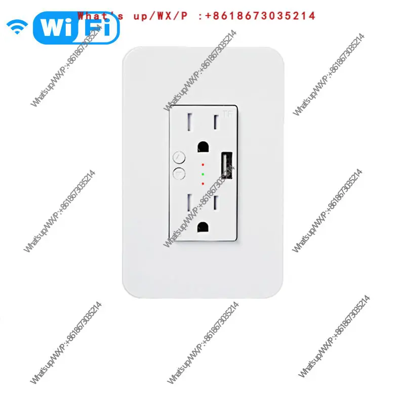 

Smart wall socket 120 type WIFI remote control voice control with USB separate control