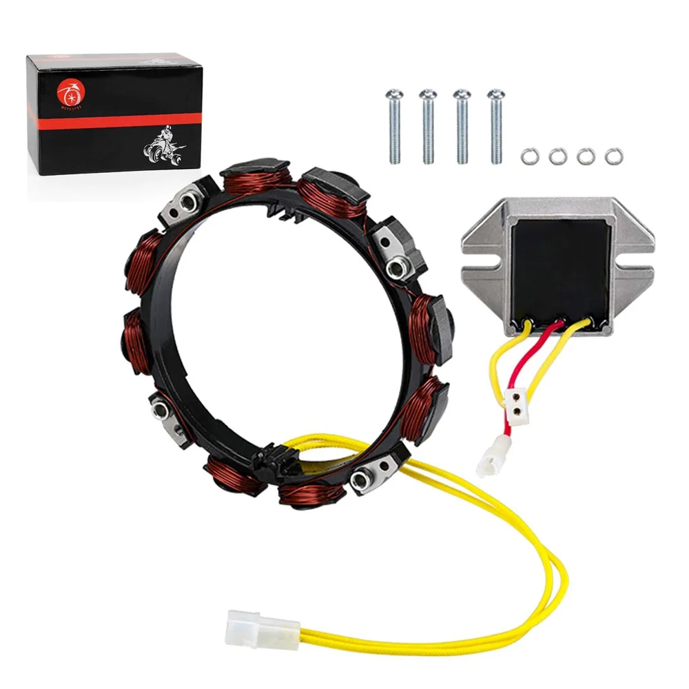 Lichtmaschinen-Statorspule 2-polig mit Regler für Briggs- und Stratton-Motoren 10–16 Amp 592830 Ersetzt für OEM 592830 696458 691064 – Detail 5