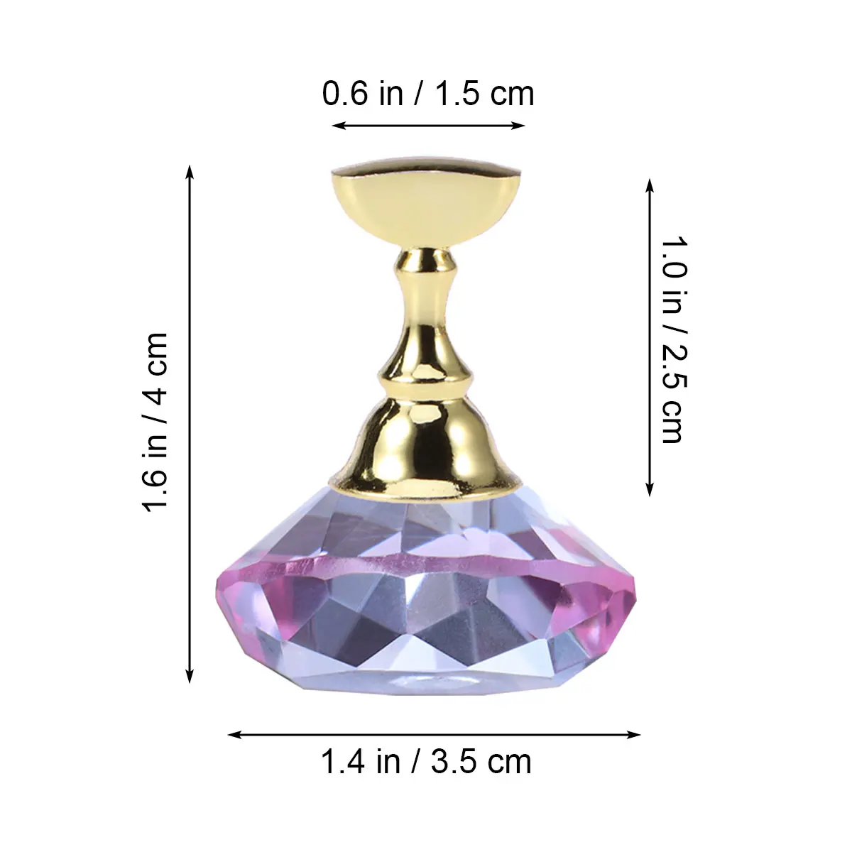 

Fake Nail Crystal Gem Retain Acrylic Polish Shelf Display for Pictures Tools