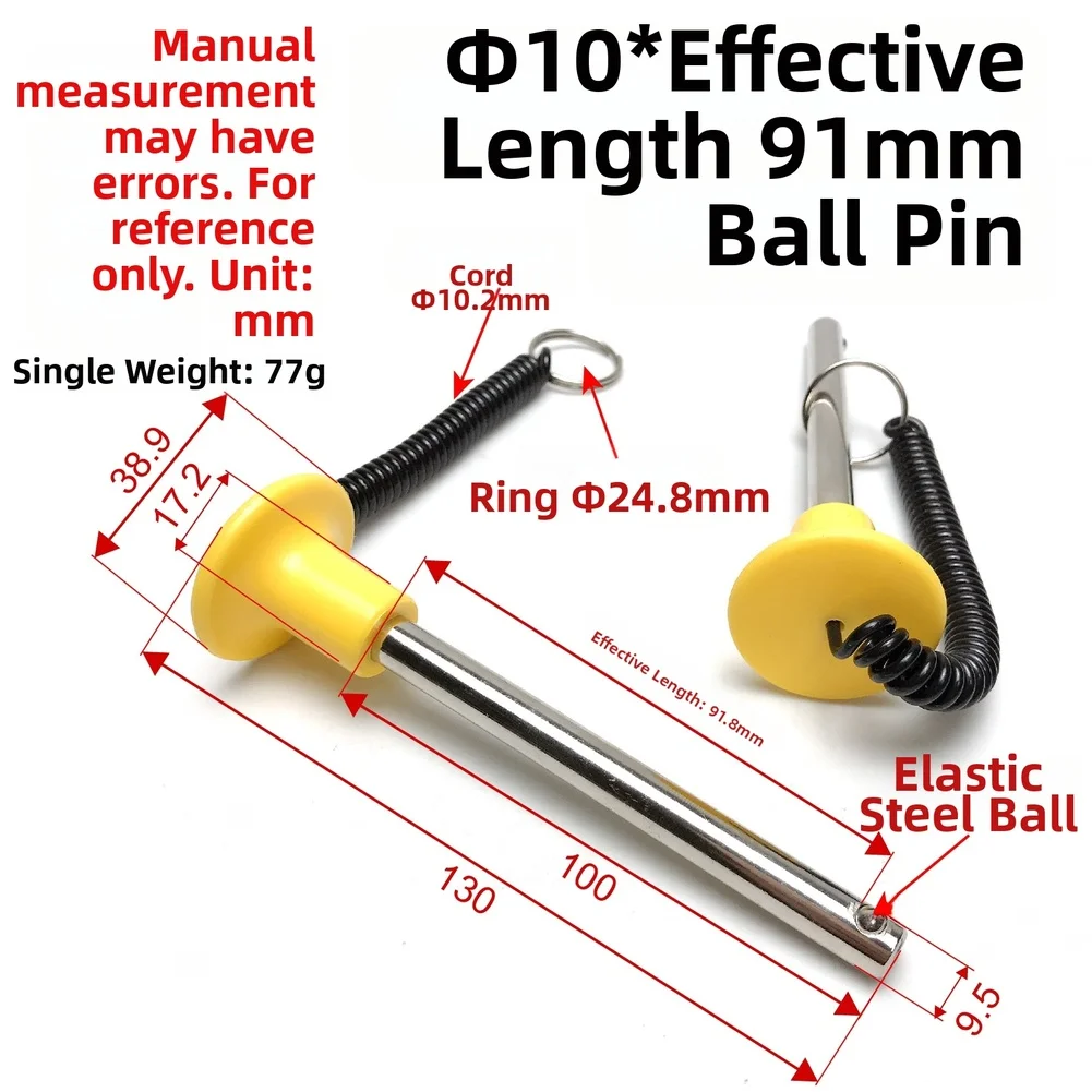Quick-Release Magnetic Pin with Pull String Designed for For SMITH Machine Weight Plates and Strength Training
