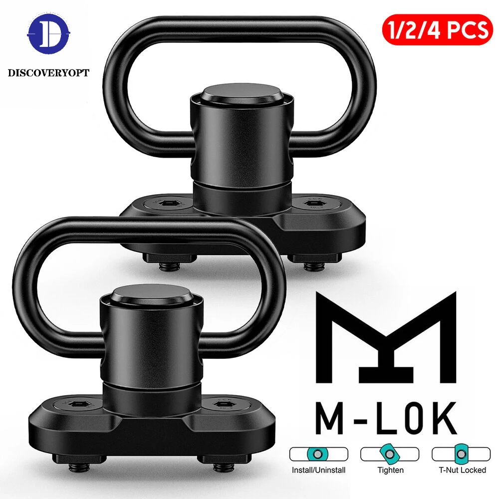 DISCOVERY 360° Rotation Mlok QD Sling Swivel Adapter Mount Heavy Duty for M-LOK Interface Hunting Mount Adapter Attachment