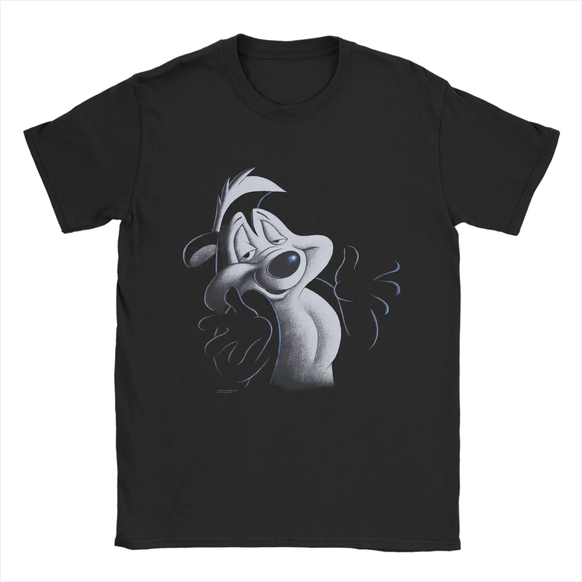 Pepes Le Pew Penelope Skunk Love Rose T-Shirt Summer  Cotton T-Shirts For Adult Hippie Pattern Tshirt Short Sleeve Funny Tops - view 3