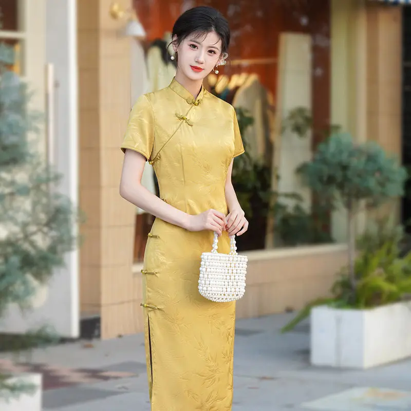 New Chinese Style Suzhou Long Cheongsam Improved Young Style 2026 New Women's High-end Summer Qipao view 5