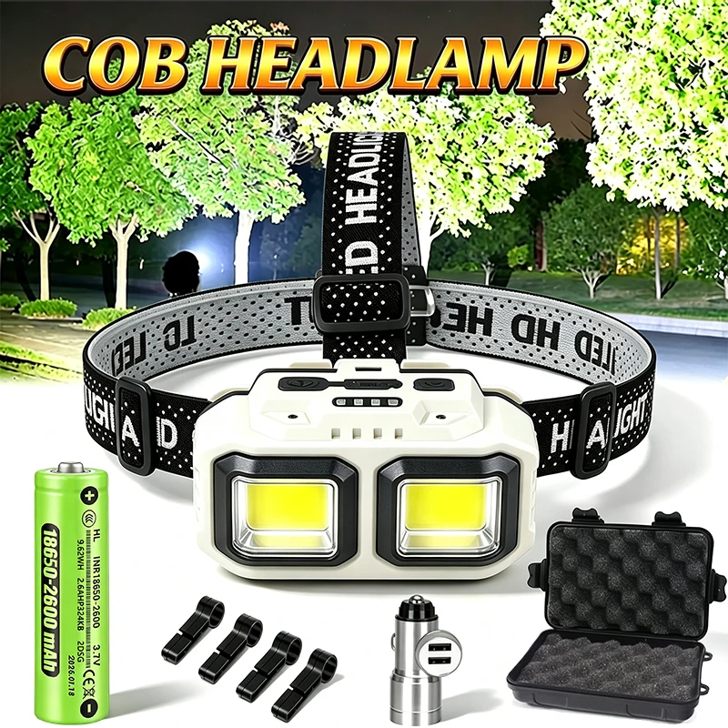 Outdoor Camping Jobs - COB LED Far Şarj Edilebilir Far,